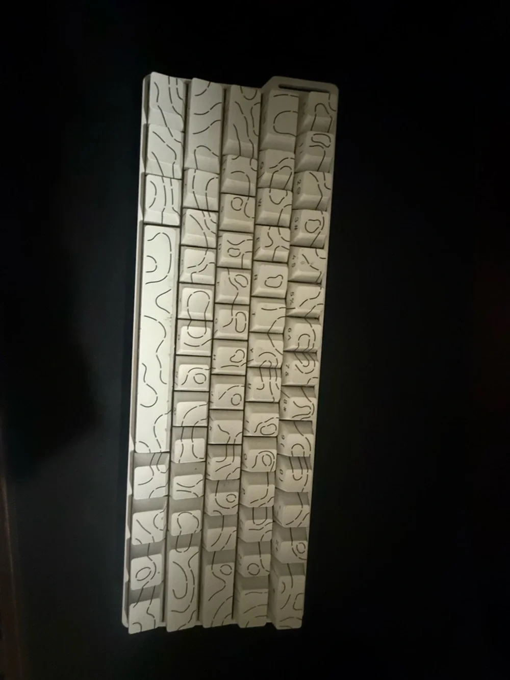 White Compact Mechanical Keyboard with Multicolor Backlight